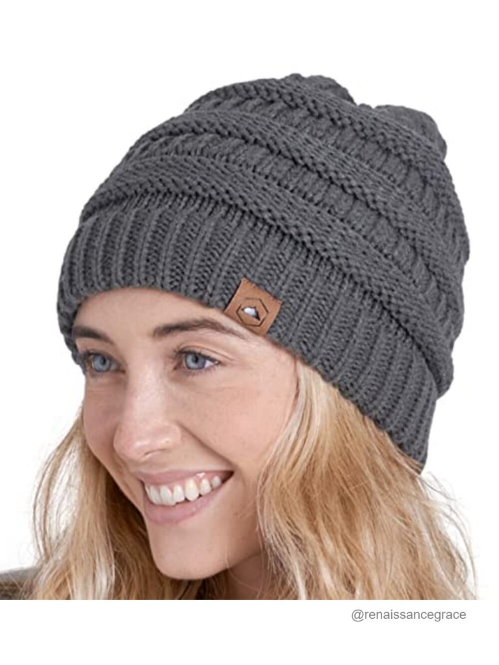 Slouchy Beanie Hat - Itch-Free Stretchable Winter Hat for Women - Acrylic Beanie